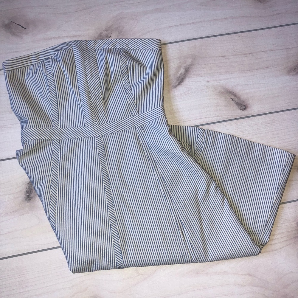 Banana Republic strapless seersucker dress, 0